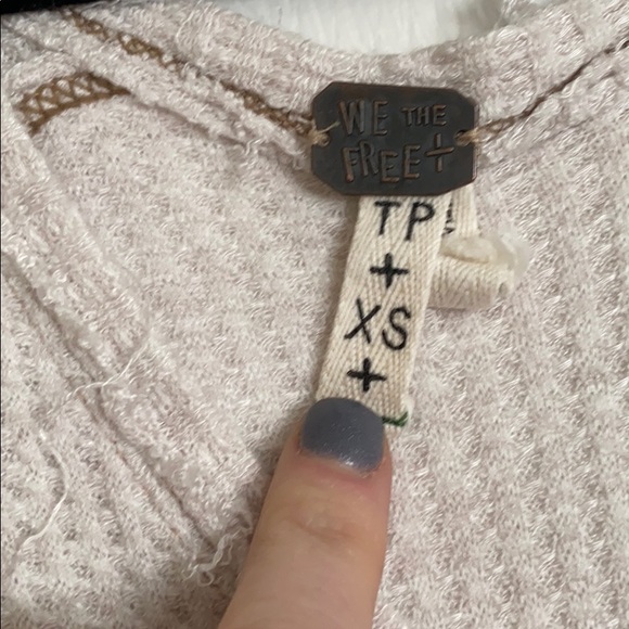 Free People thermal boho top - Picture 2 of 3